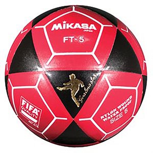 Ballon officiel de footvolley, #5, noir / rouge