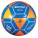 Ballon officiel de footvolley, #5, orange / bleu
