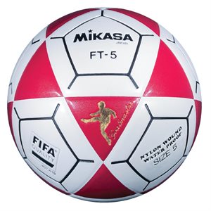 Ballon officiel de footvolley, #5, rouge / blanc