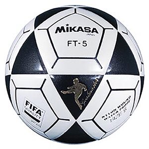 Ballon officiel de footvolley, #5, noir / blanc