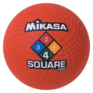 Four Square playground ball, red