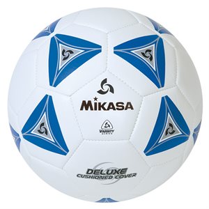 Ballon de soccer matelassé bleu